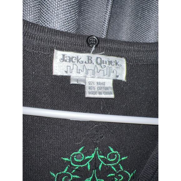 Ugly Christmas Cardigan Sweater Xmas Size Large Jack B Quick - Picture 2 of 3